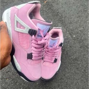 Jordan Pink and White Women's Sneakers